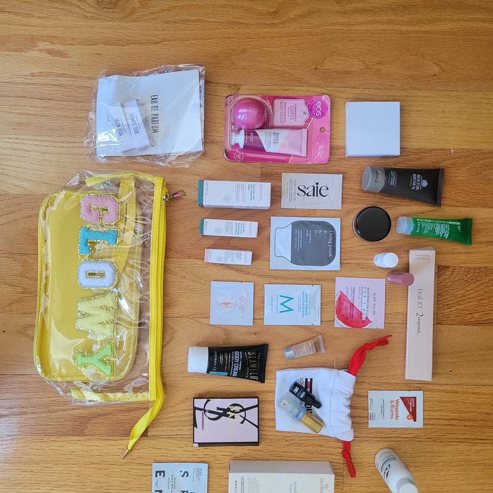Glowy Yellow Skincare Pouch Set